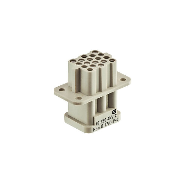 HARTING Buchseneinsatz Han Q 17/0-F-c 10A 09120173101